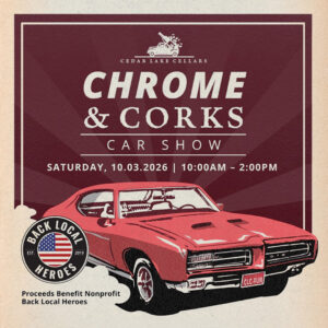 Chrome & Corks: Car Show Registration 2026